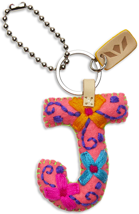 PINK FELT ALPHABET CHARMS