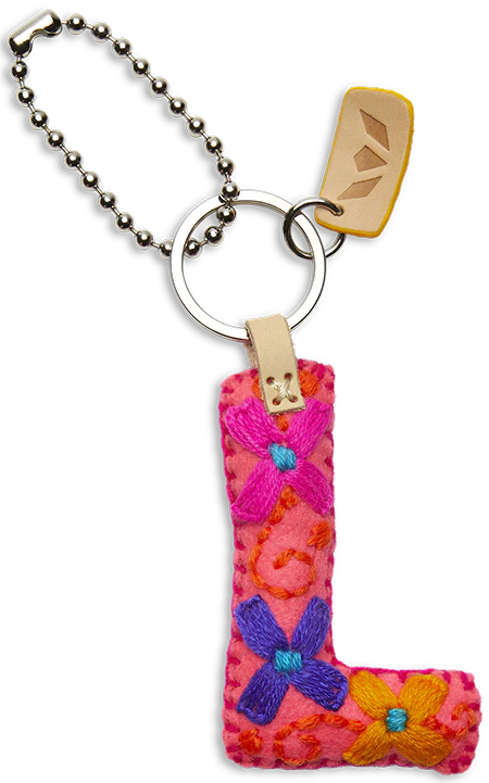 PINK FELT ALPHABET CHARMS