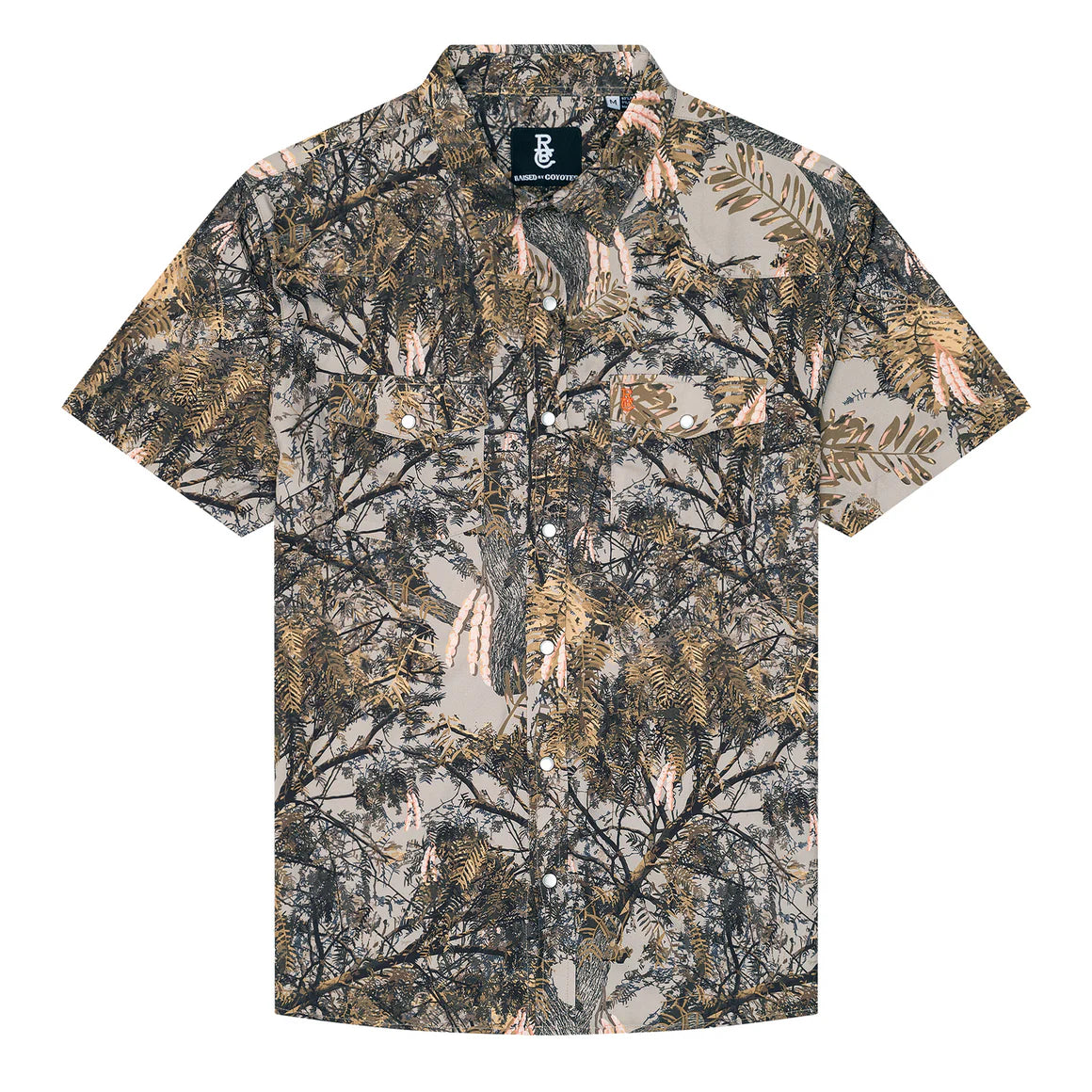 Mesquite Camo Pearl Snap by Raised by Coyotes