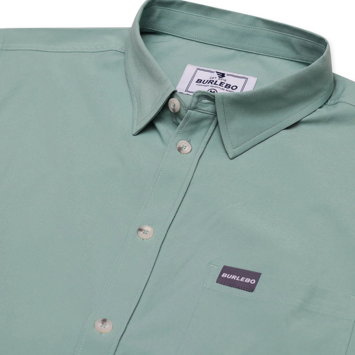 Performance Button Up-Ocean Swell,  by Burlebo