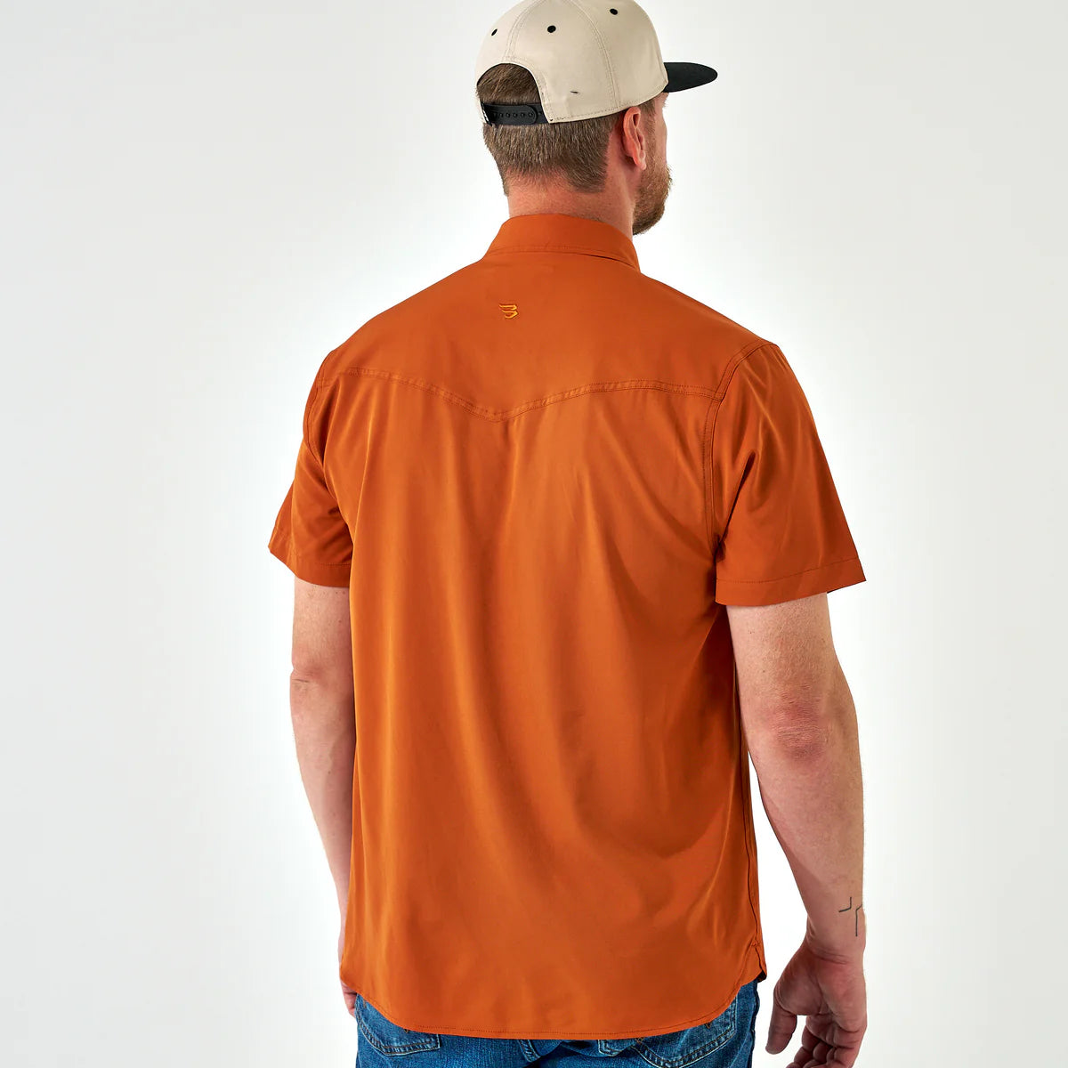 Performance Western Shirt By Burlebo- Orange