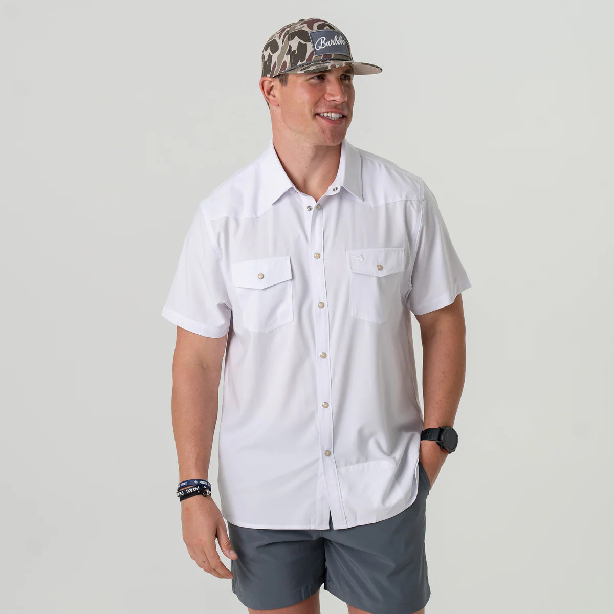 Performance Western Shirt By Burlebo - White