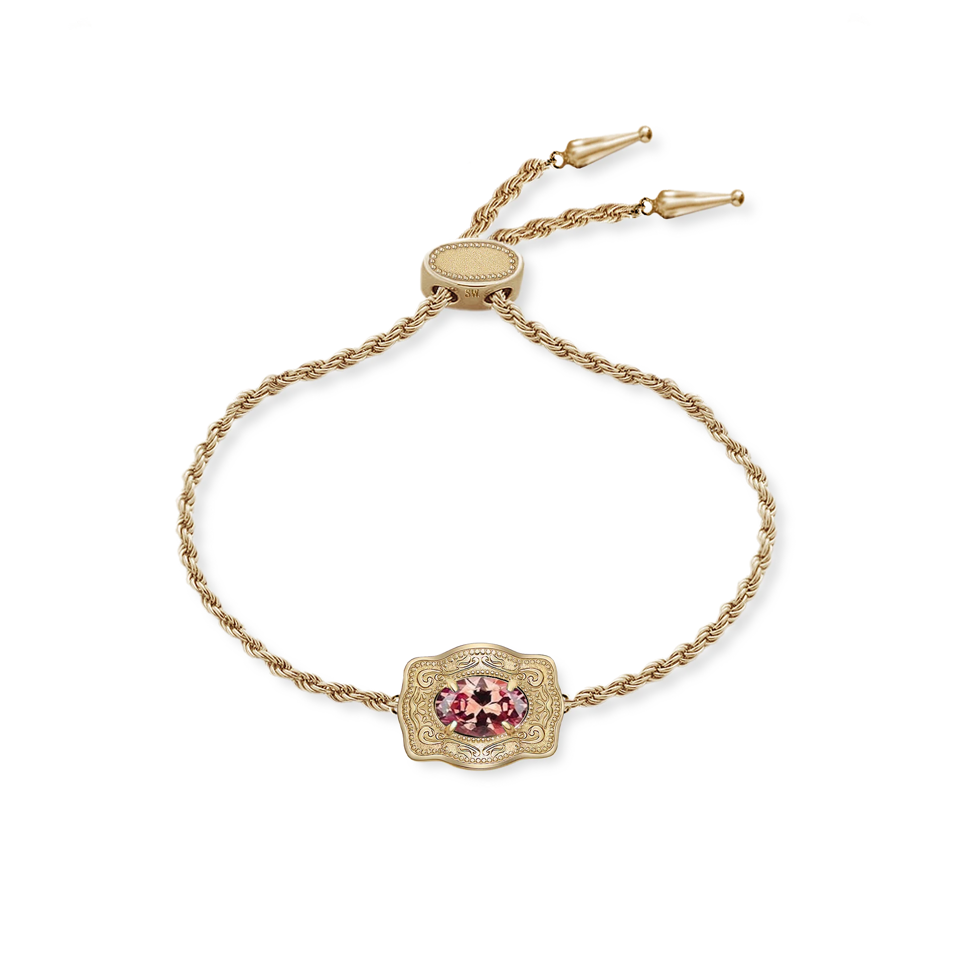 SpurWest Ultra Mini Belt Buckle Bracelet - Gold -October