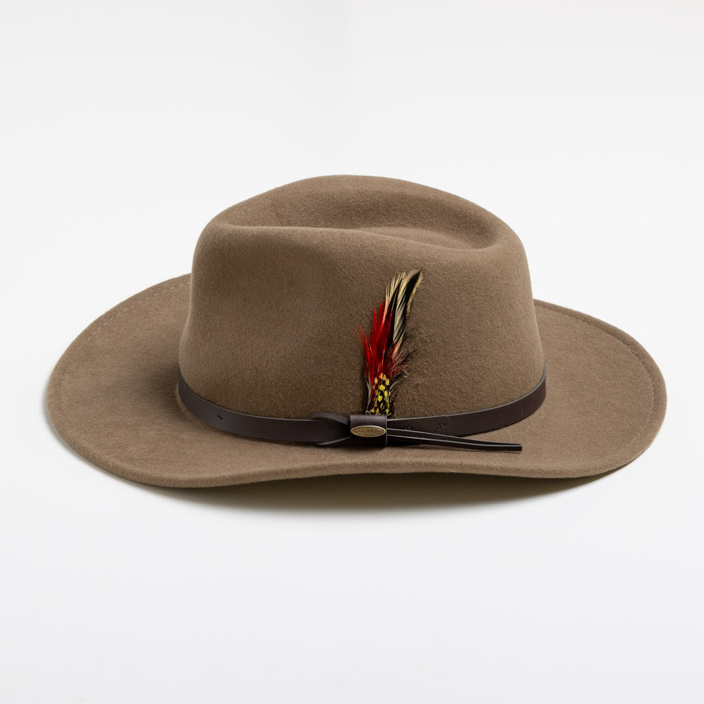 Scala Dakota Tan Felt Hat