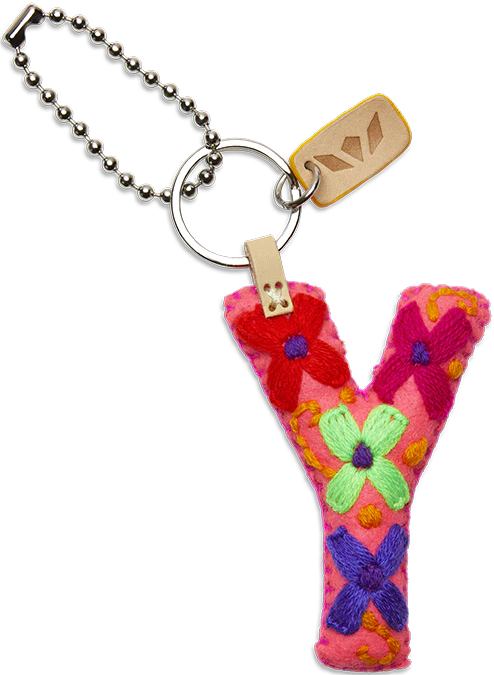 PINK FELT ALPHABET CHARMS