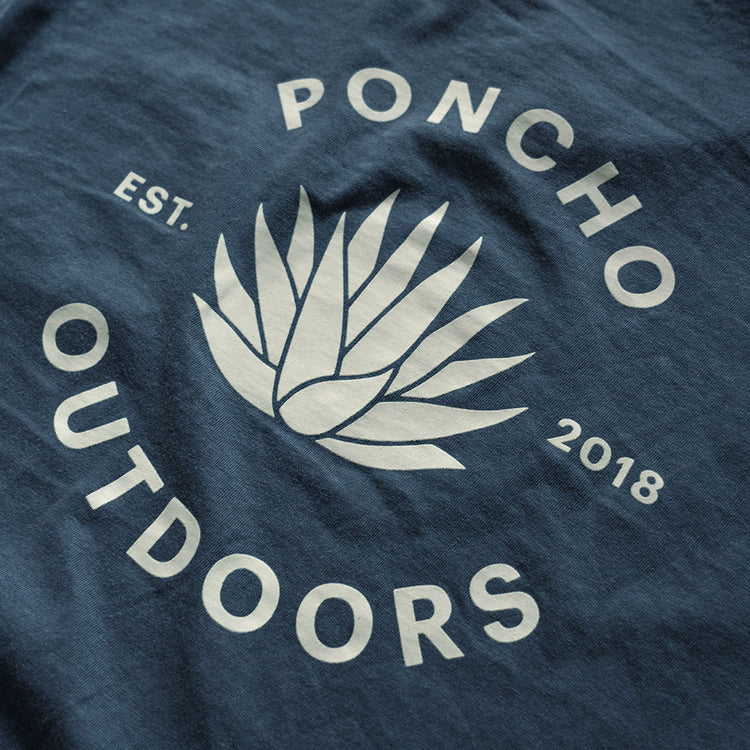 Navy Agave T-shirt By Poncho