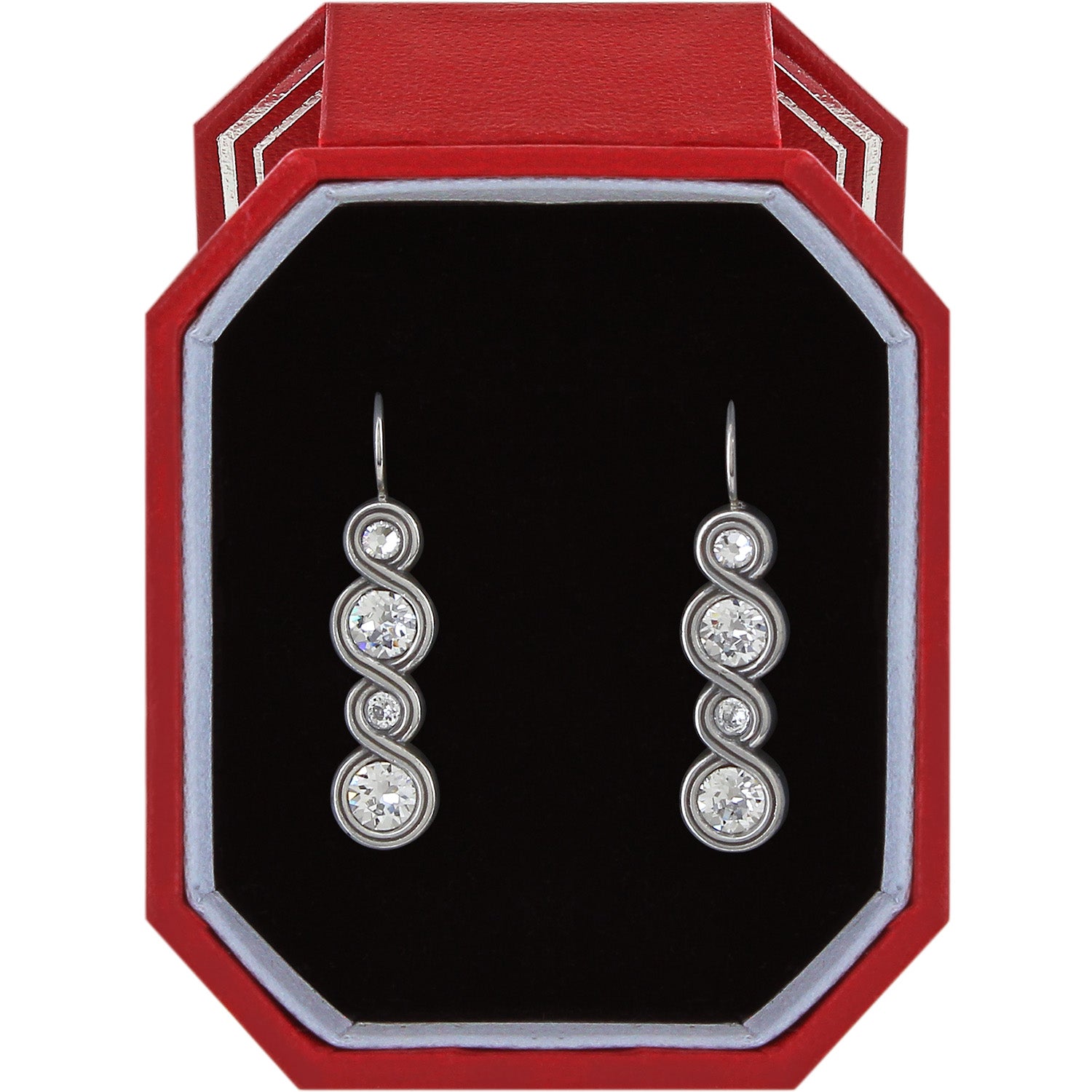 Infinity Sparkle French Wire Earrings Gift Box
