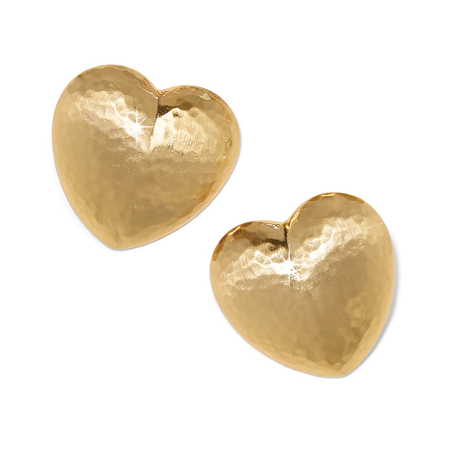 Gold Trianon Heart Earrings