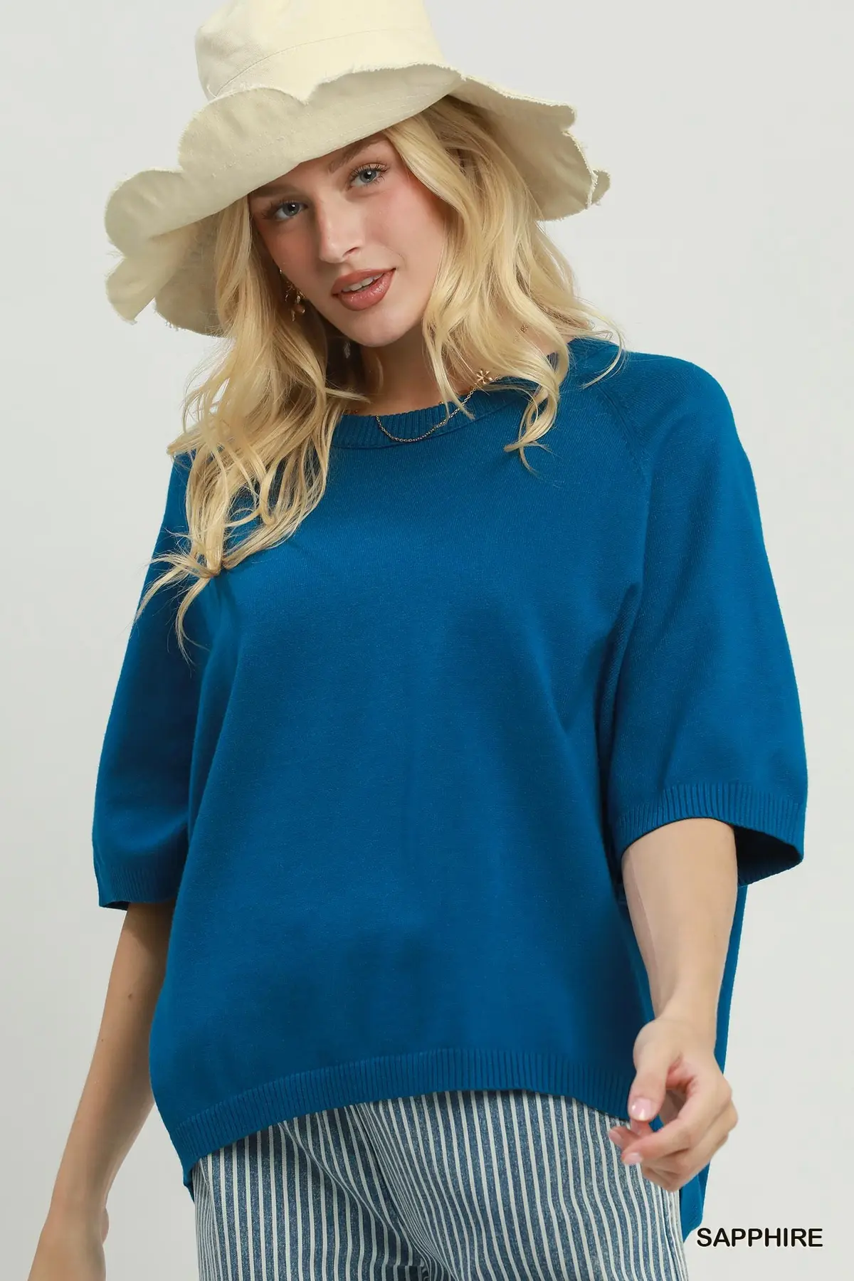Sapphire Relaxed Knit Sweater
