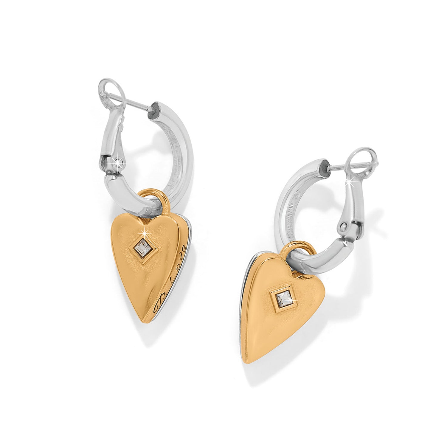 Love Messages Be Love Reversible Hoop Earrings