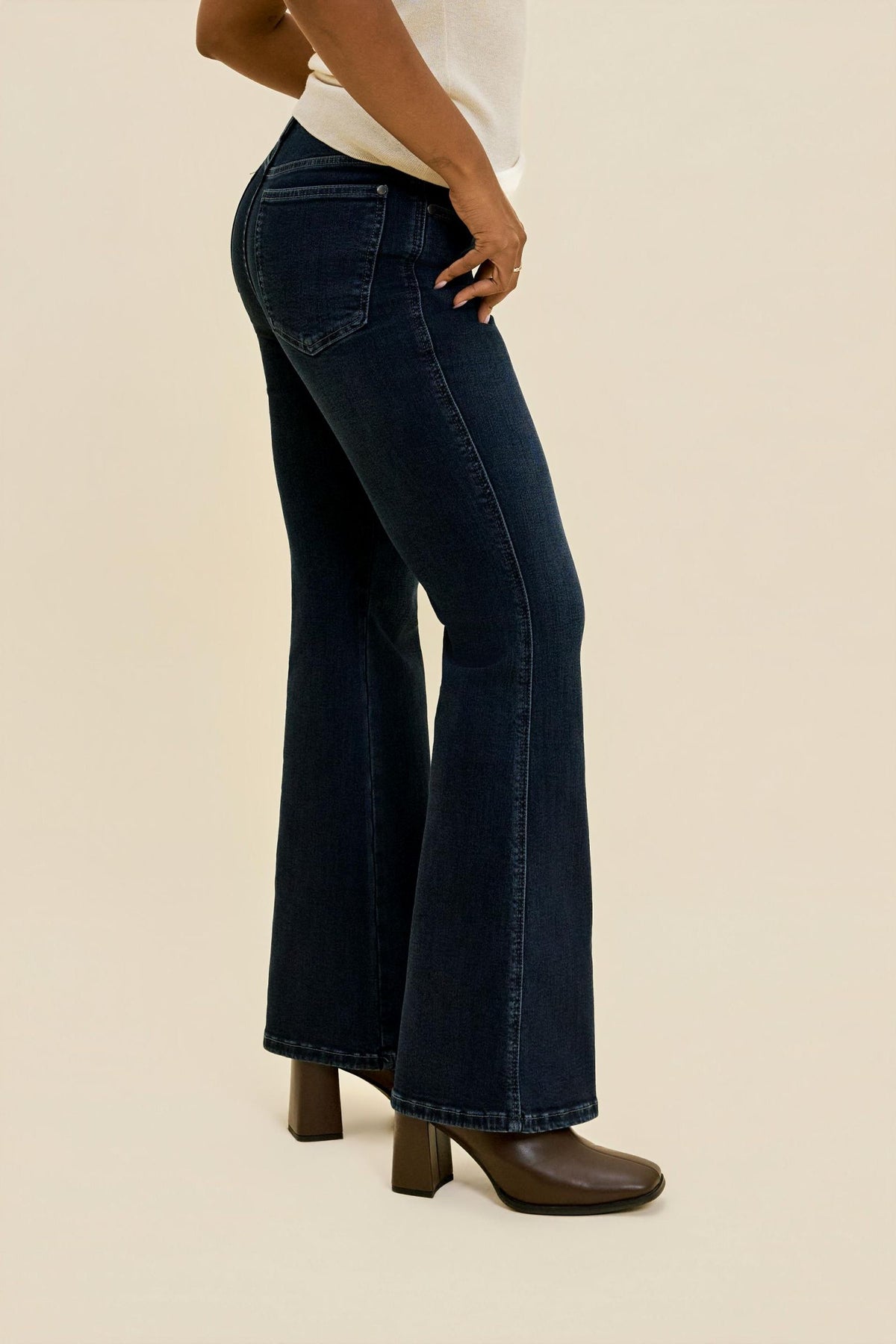 Judy Blue High Waist CHARLOTTE Flare Dark Deep Indigo/Petite