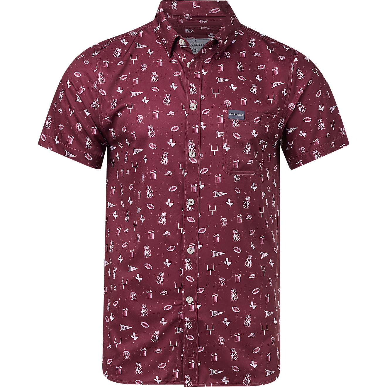 Performance Button Up-Game Day In College Station by Burlebo