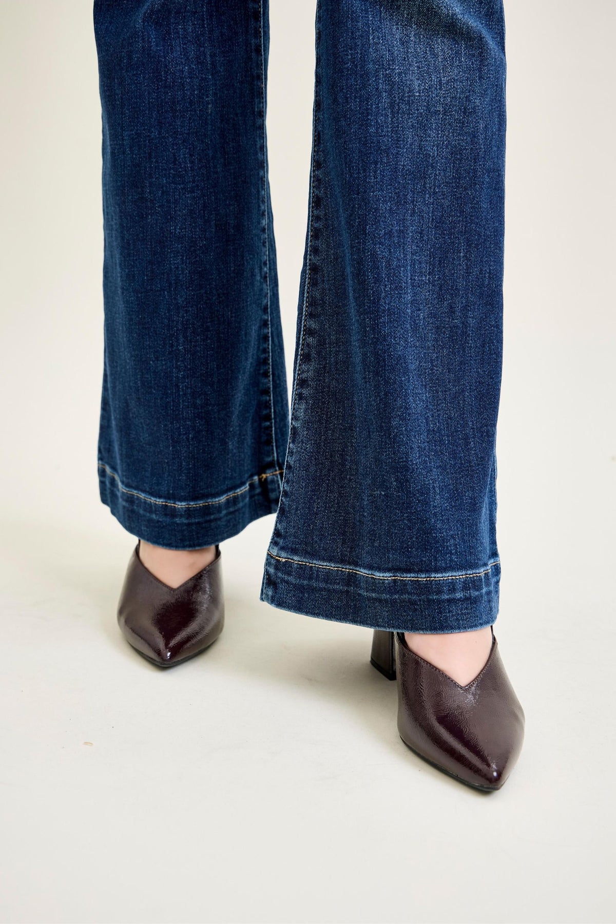 Judy Blue High Waist PETITE Trouser Flare Jeans
