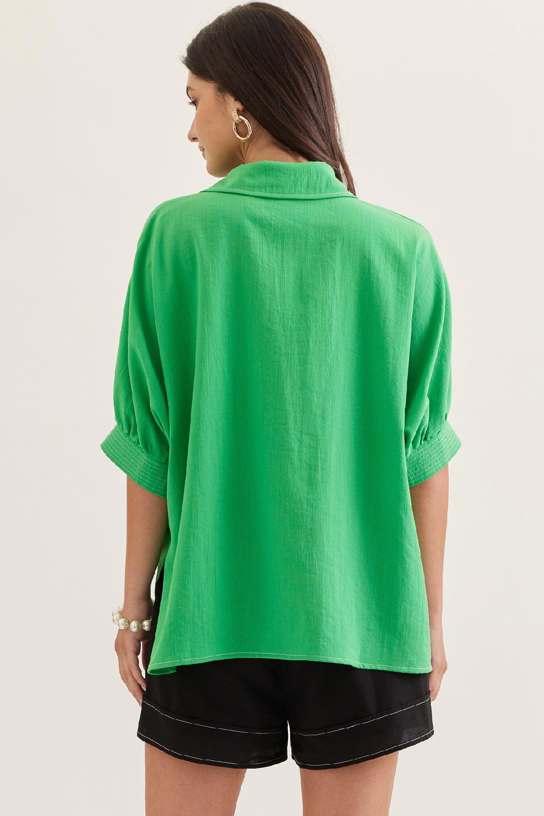 Kelly Green Easy Breezy Top