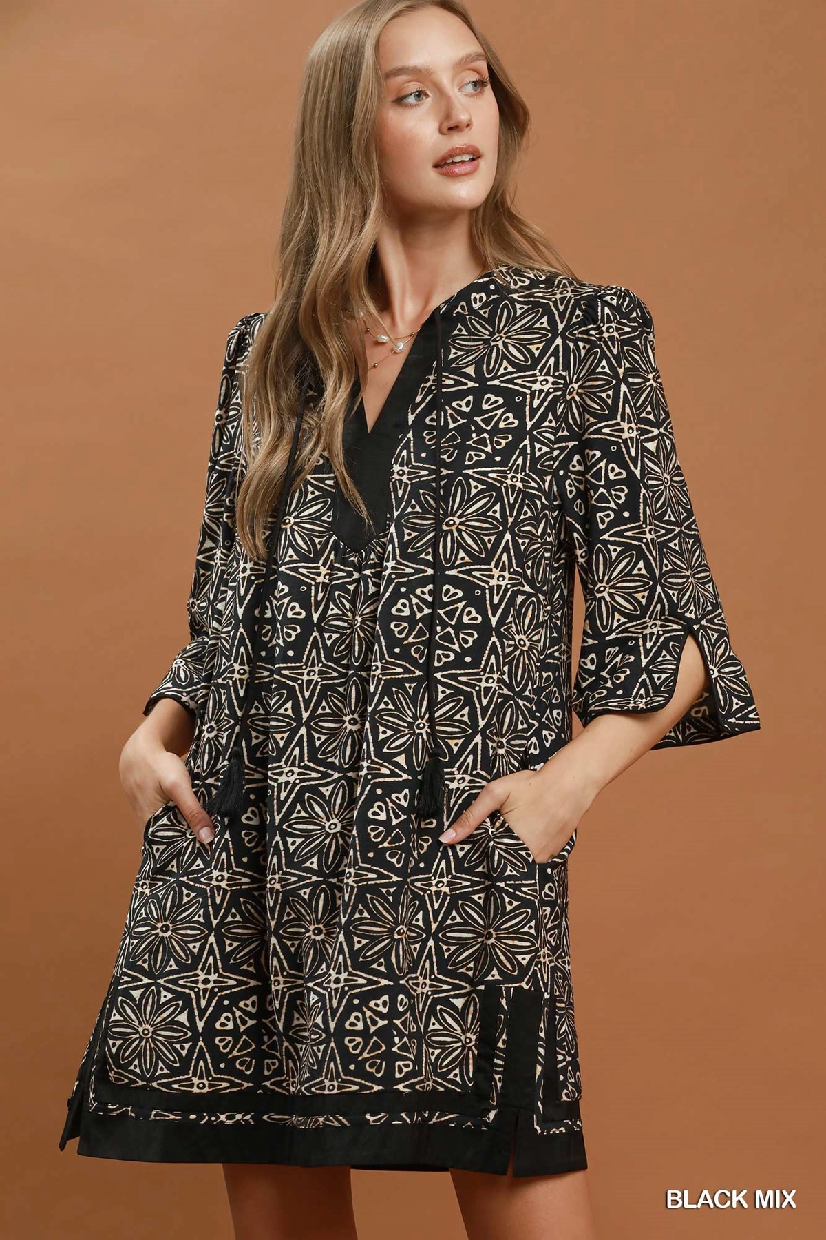 Midnight Mosaic Tunic Dress 🖤