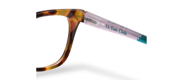 Le Fun Club Tortoise/Pink Peepers Reading Glasses