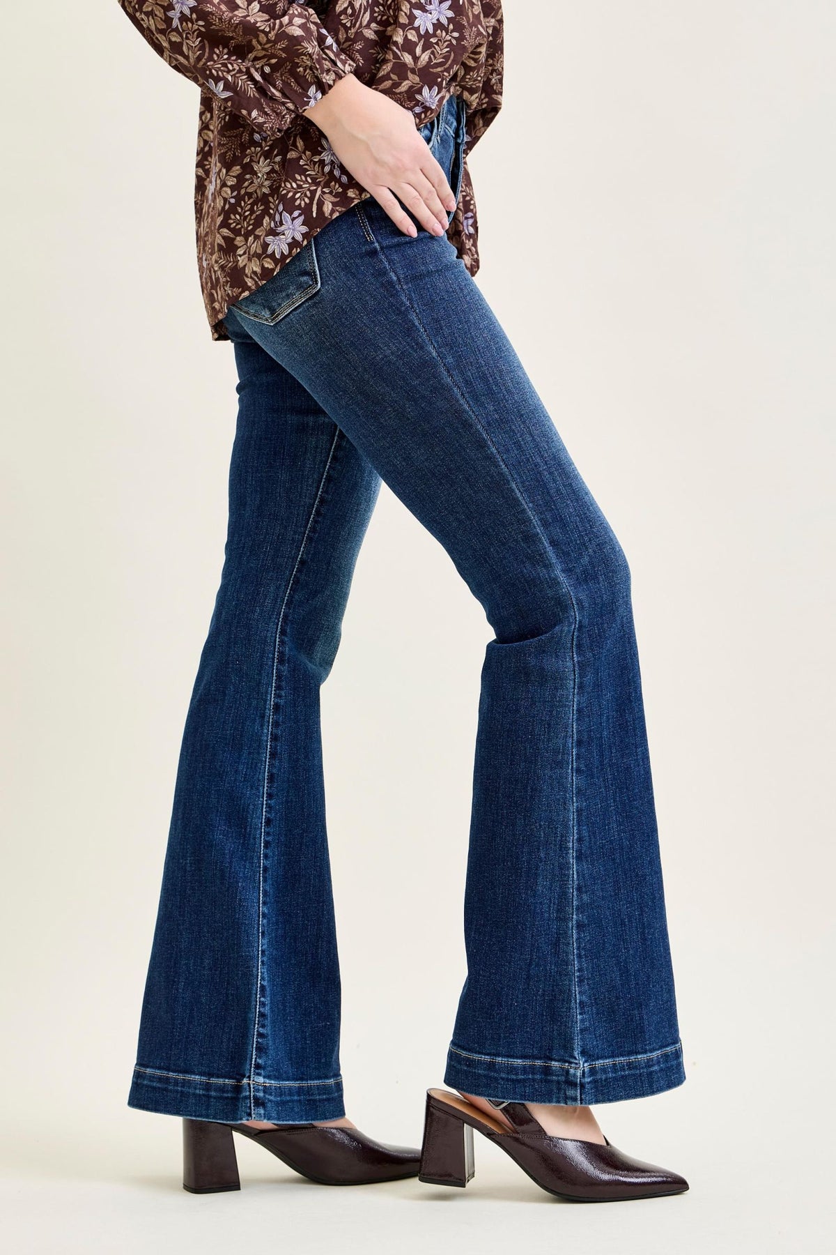 Judy Blue High Waist PETITE Trouser Flare Jeans