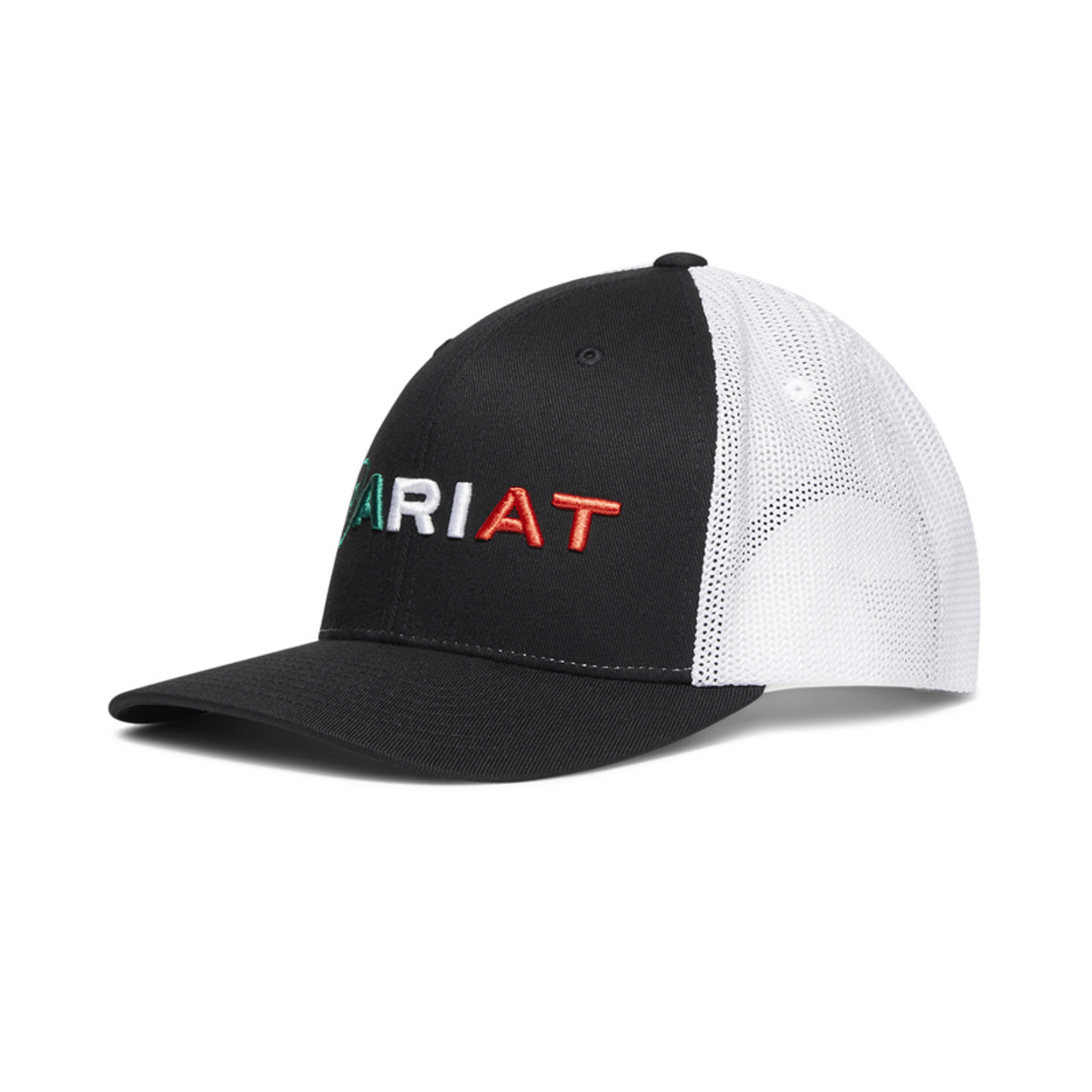 Ariat Men's Mexican Flag Black Ball Cap