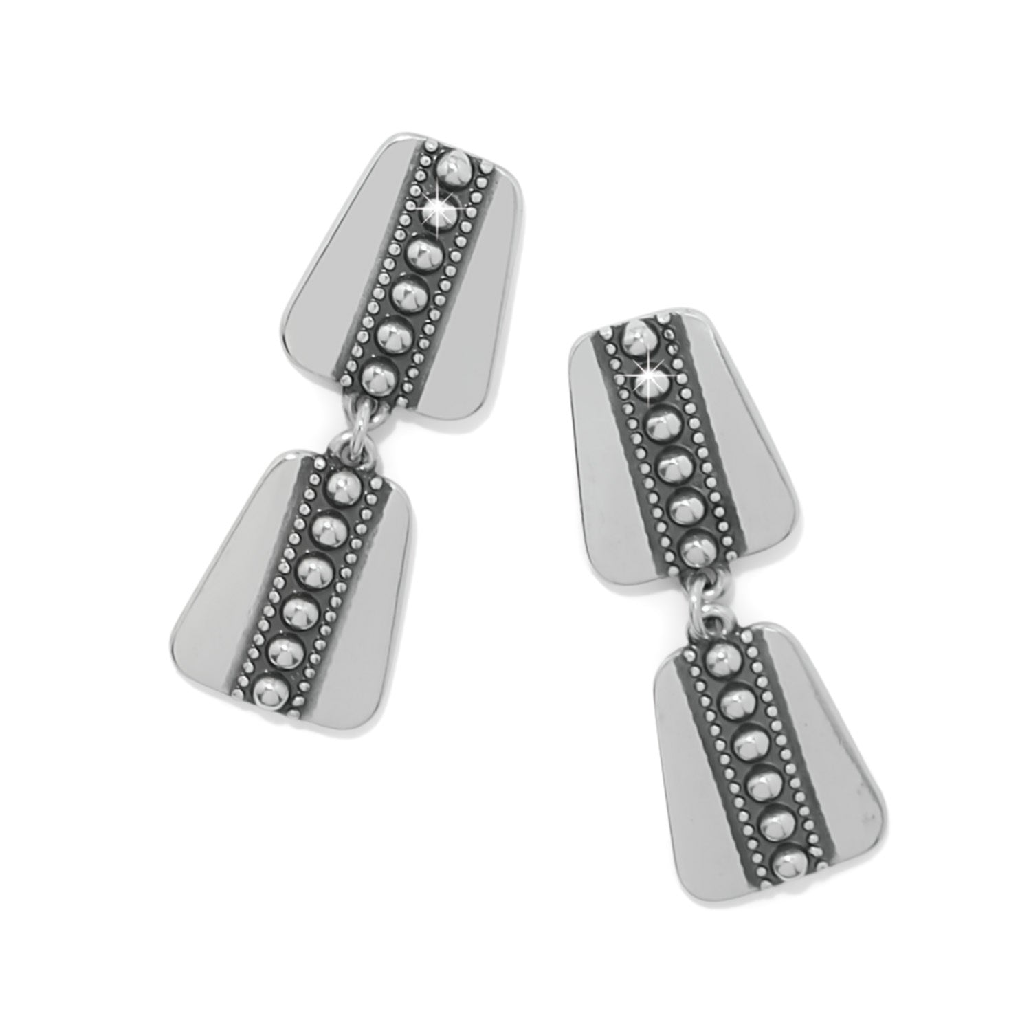 Pretty Tough Geo Post Drop Earrings