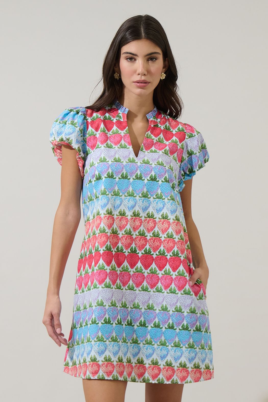Berry Burst Orela Shift Mini Dress