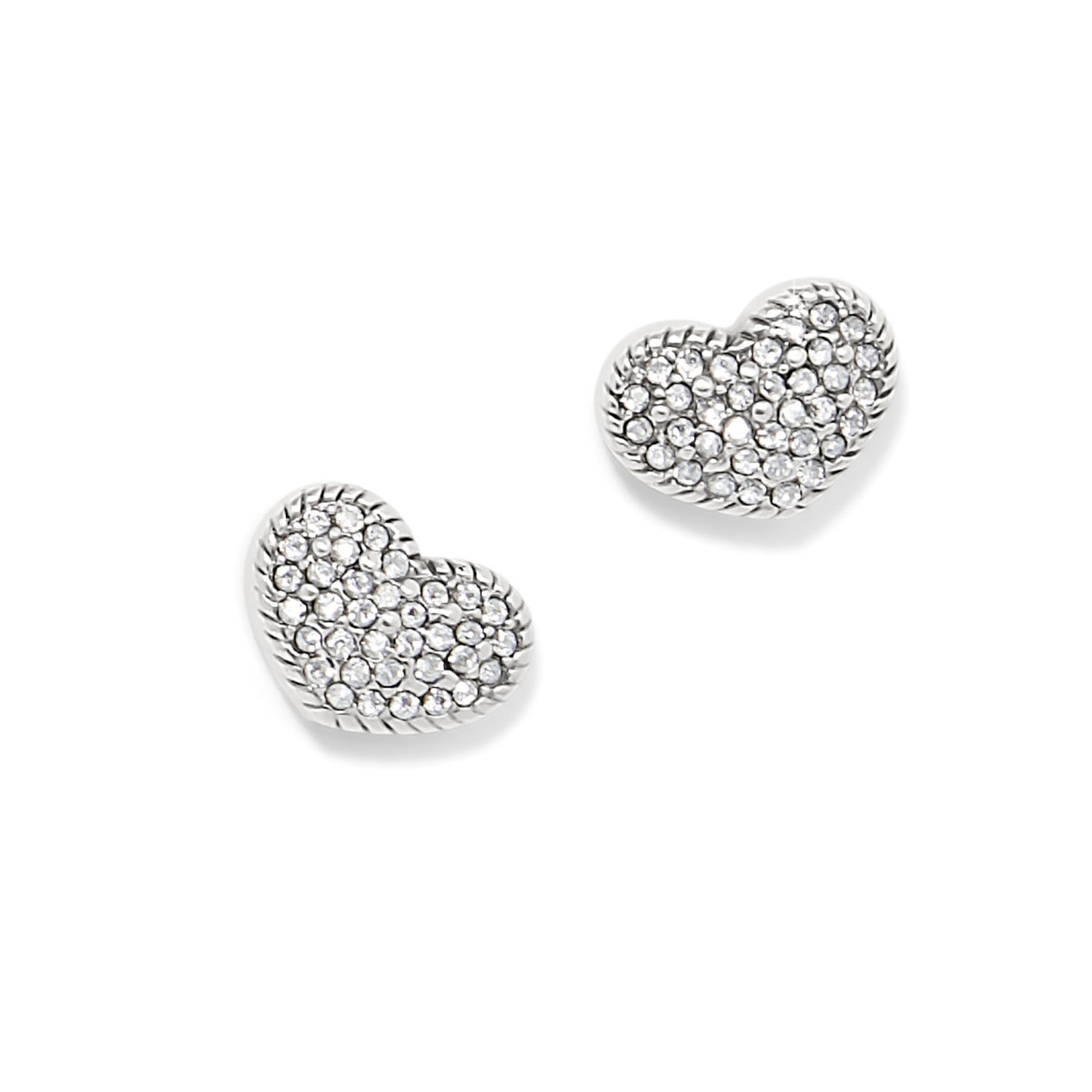 Illumina Celeste Heart Post Earrings/silver