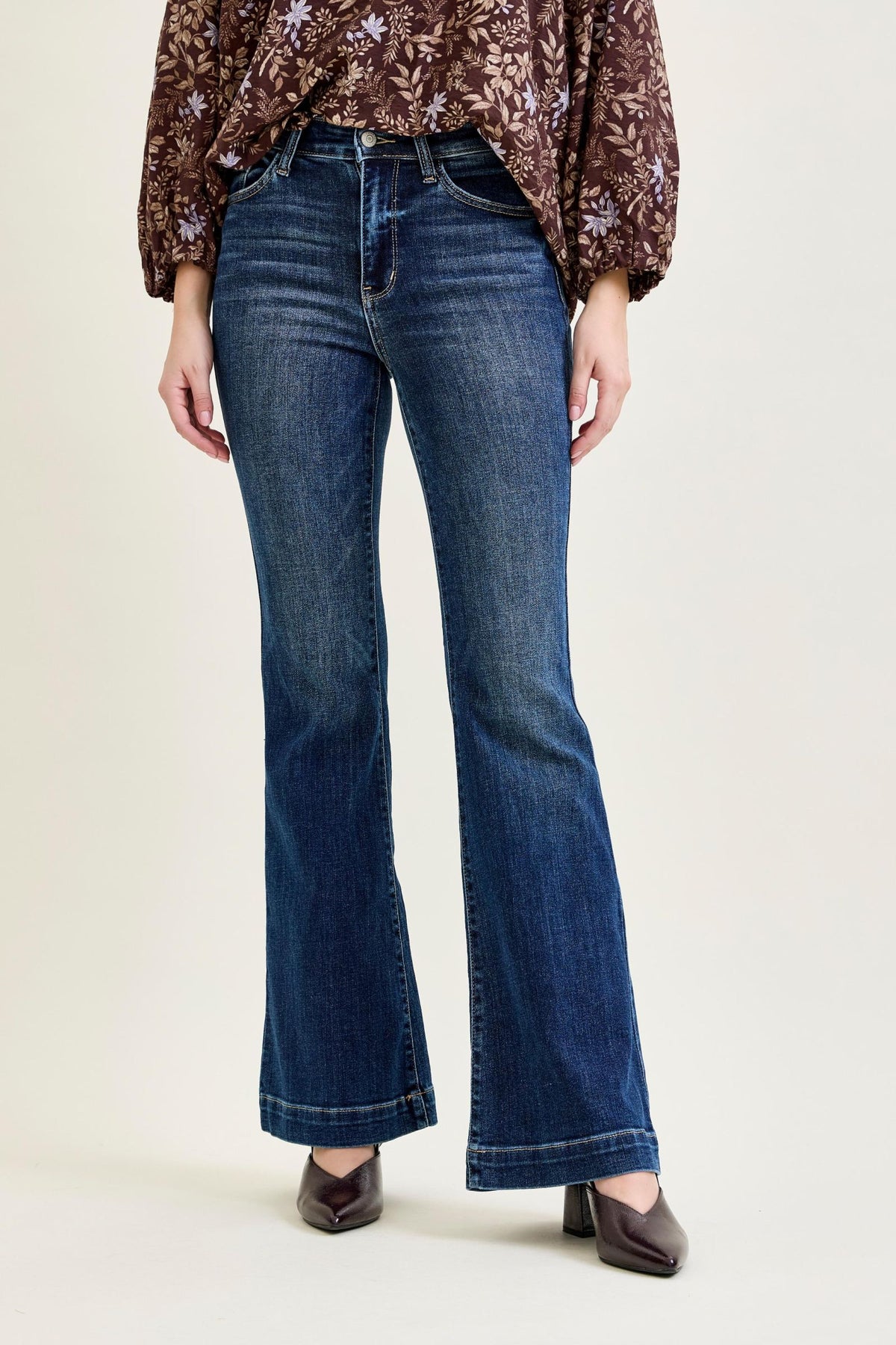 Judy Blue High Waist PETITE Trouser Flare Jeans