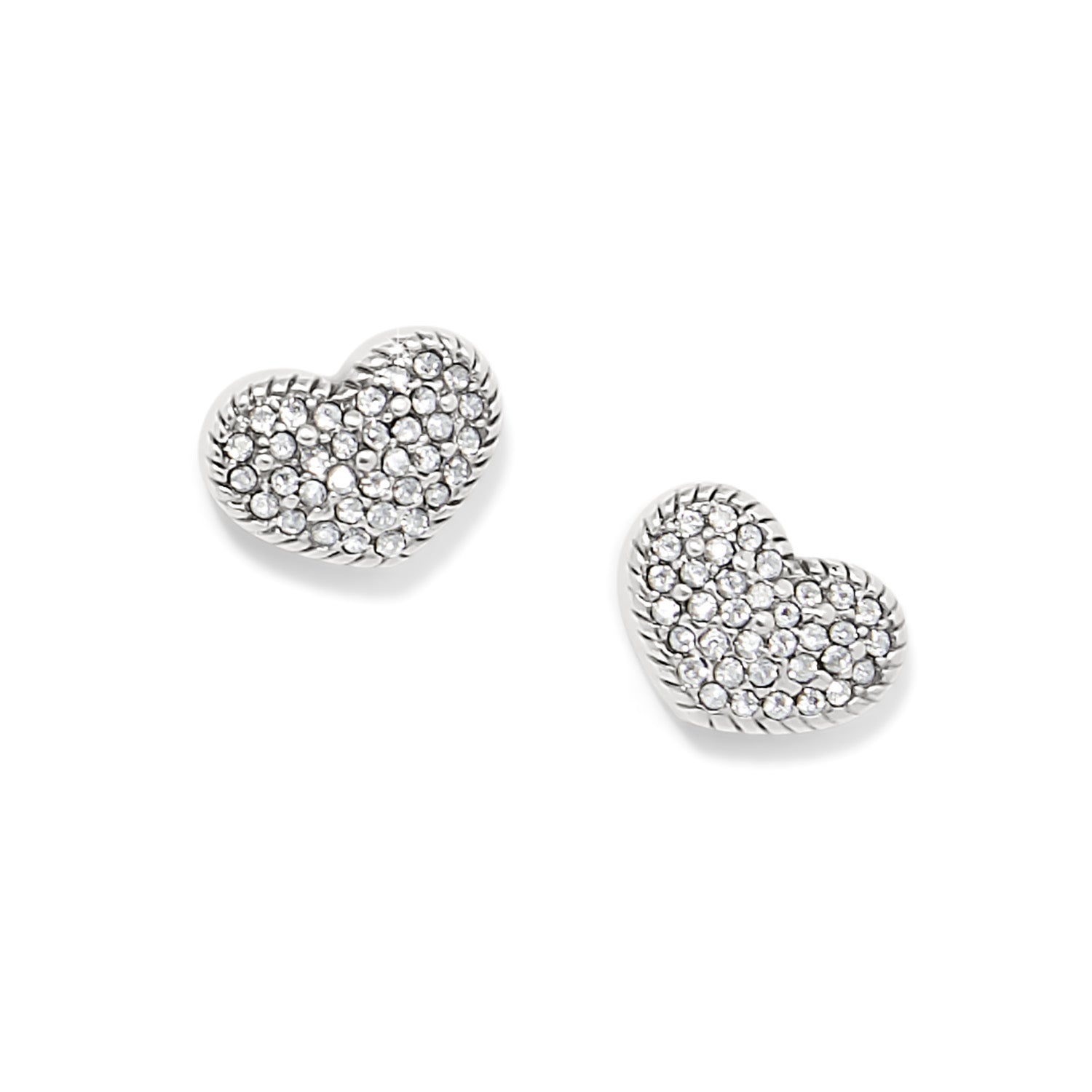 Illumina Celeste Heart Post Earrings/silver