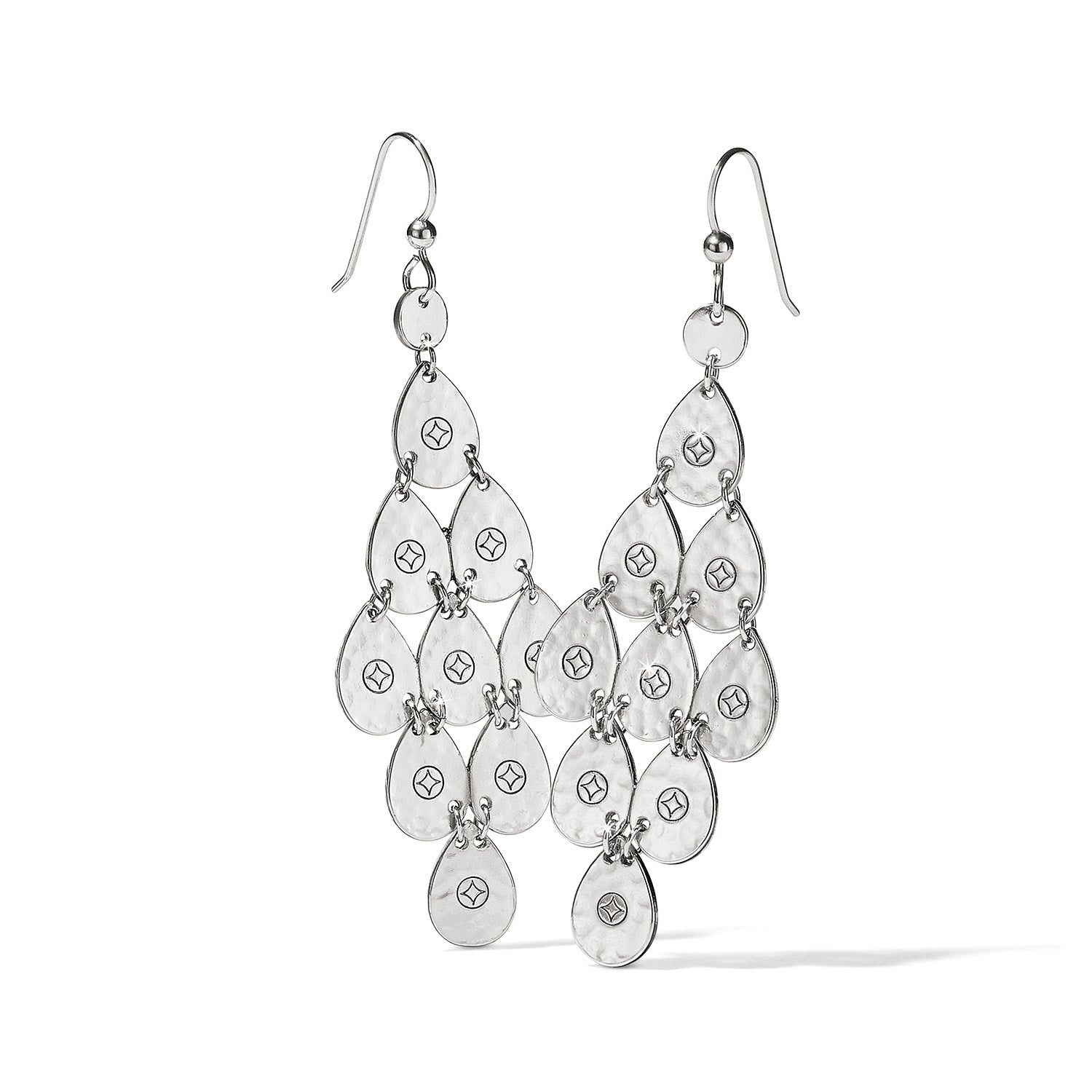 Palm Canyon Teardrop French Wire Earrings/silver