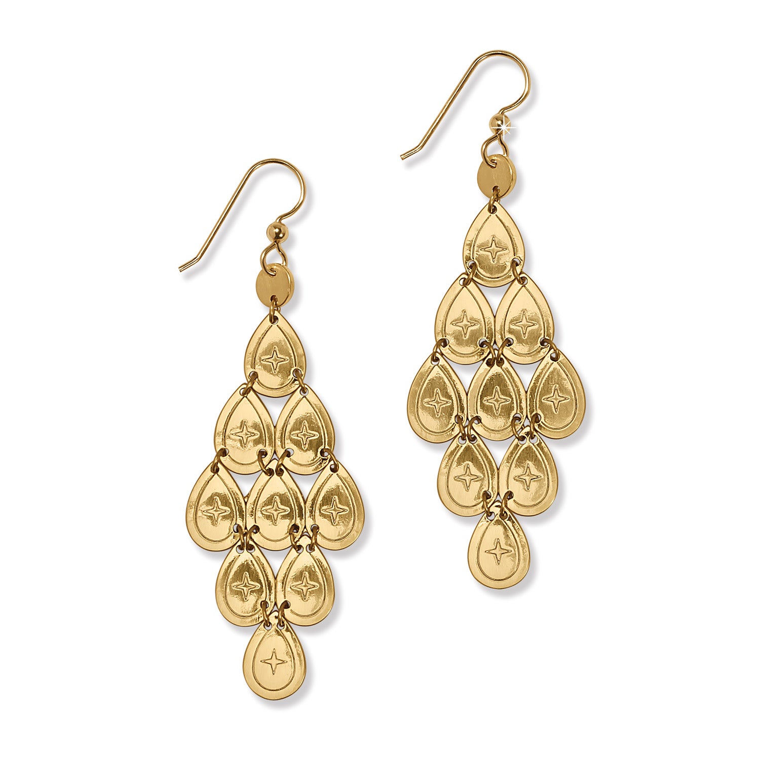 Palm Canyon Teardrop French Wire Earrings/gold