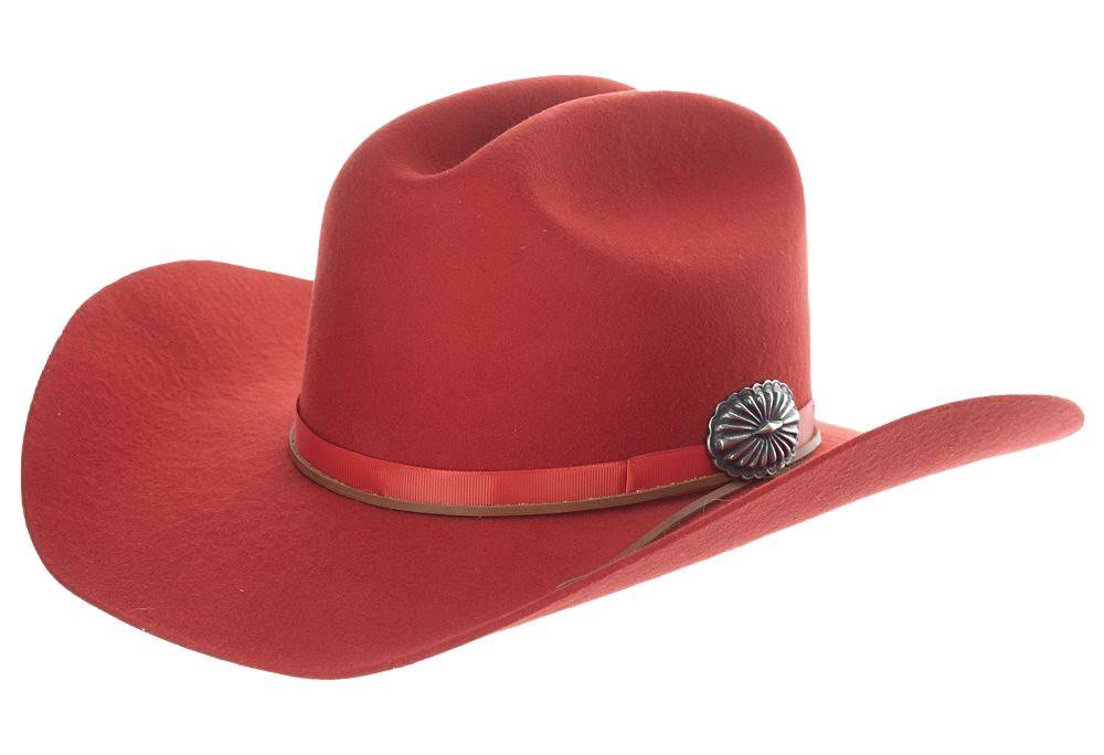 Justin Red Cowgirl Wool Felt Hat