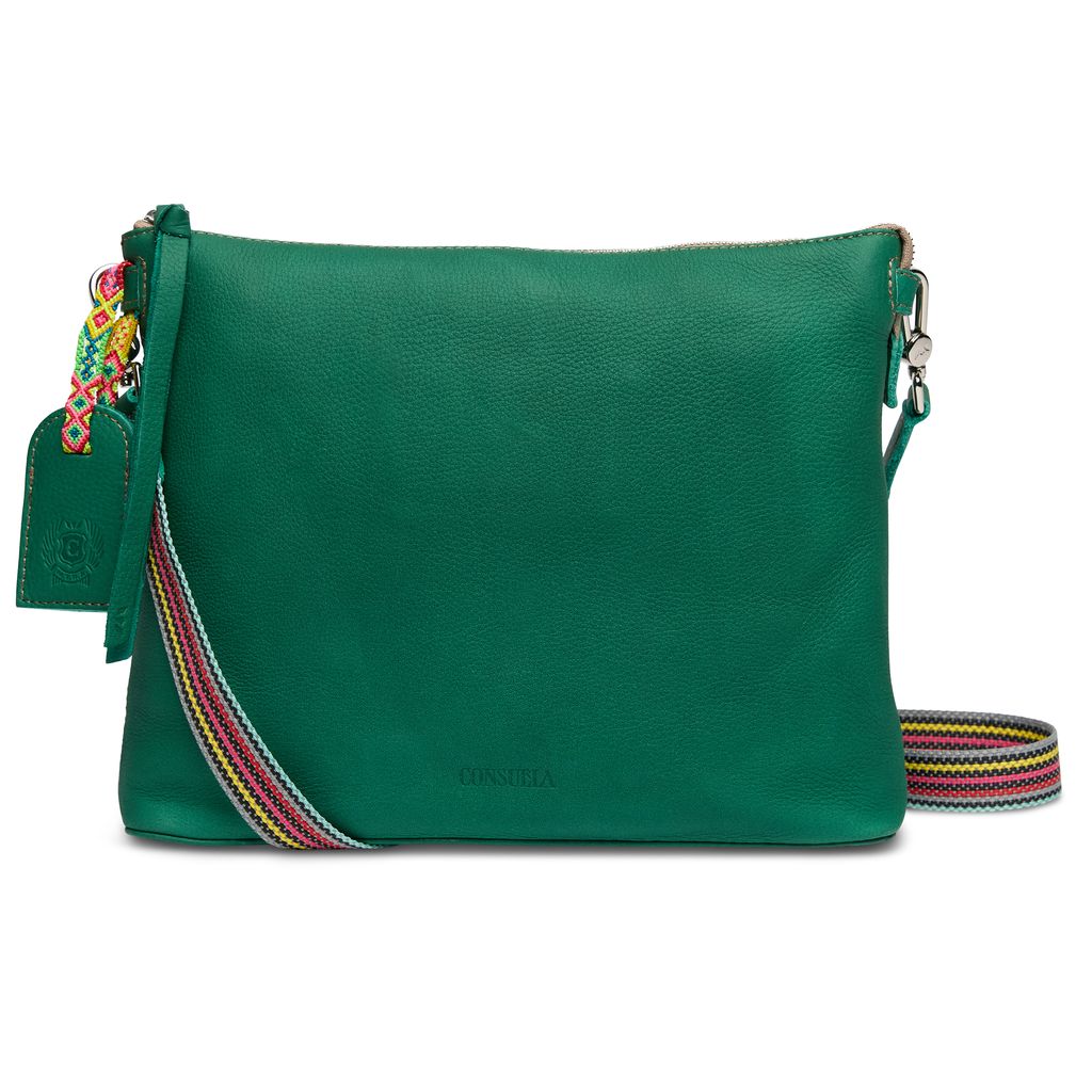 Teal Downtown Crossbody