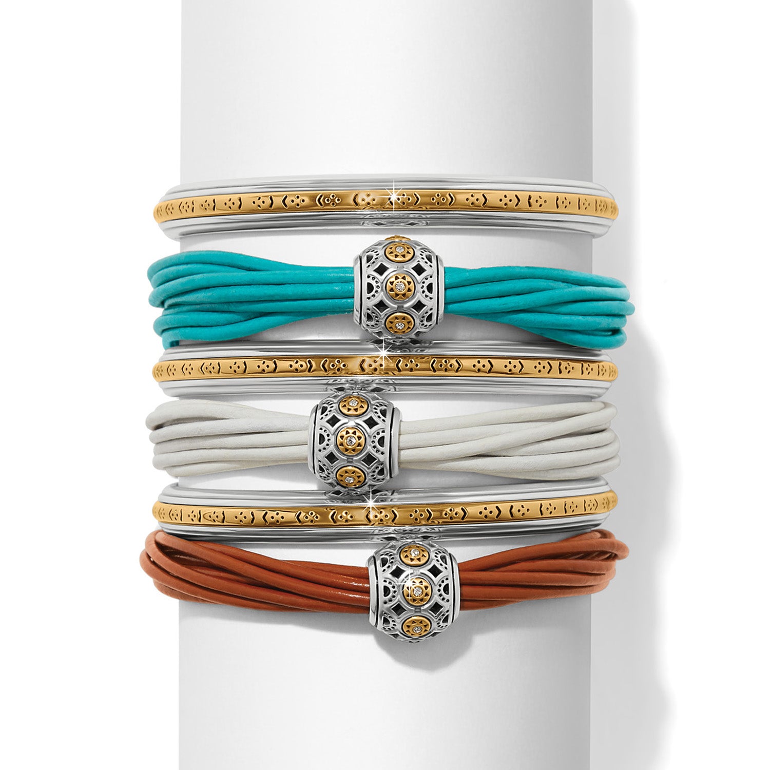 Mosaic Cerillos Leather Bracelet