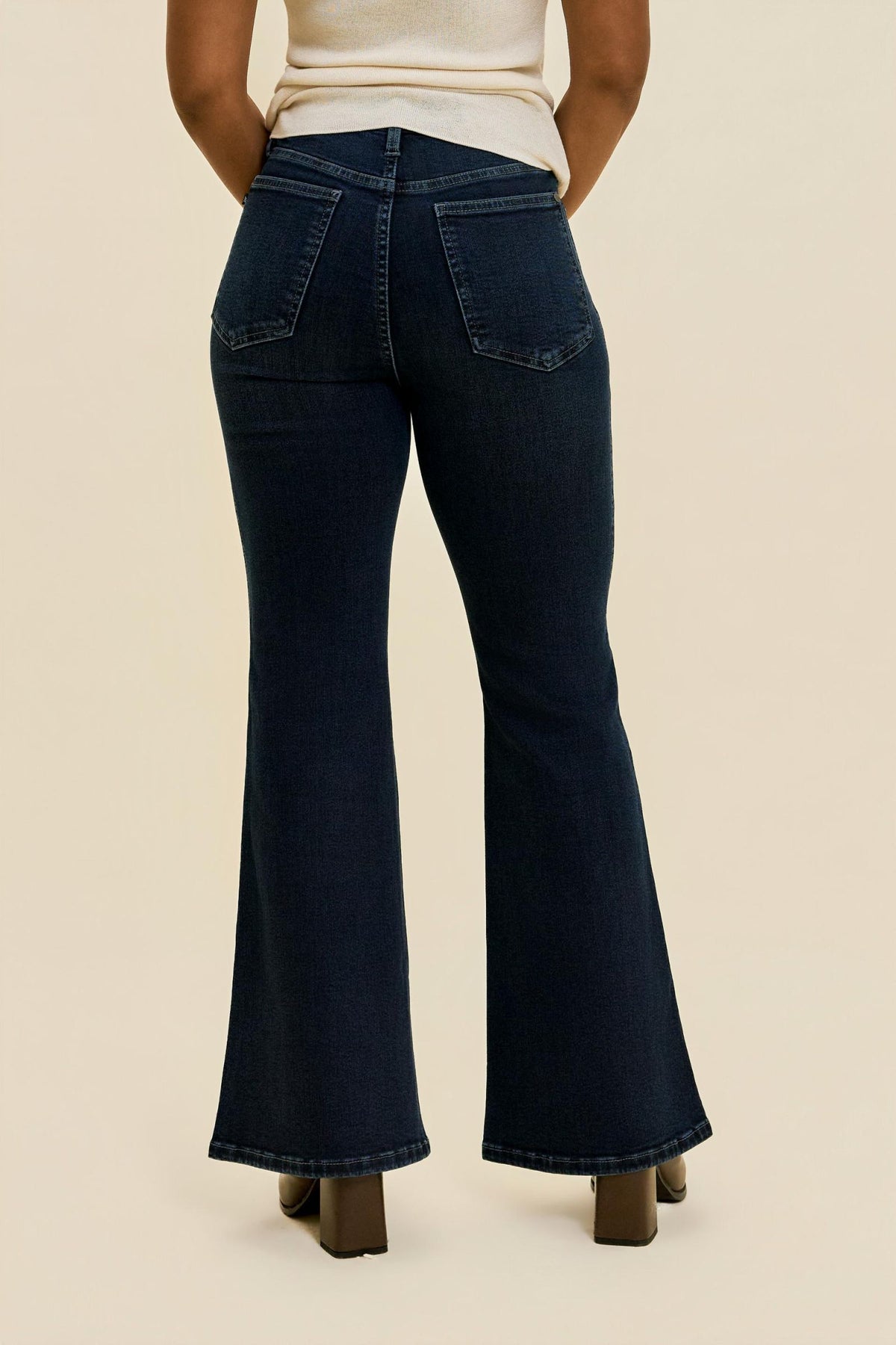 Judy Blue High Waist CHARLOTTE Flare Dark Deep Indigo/Petite