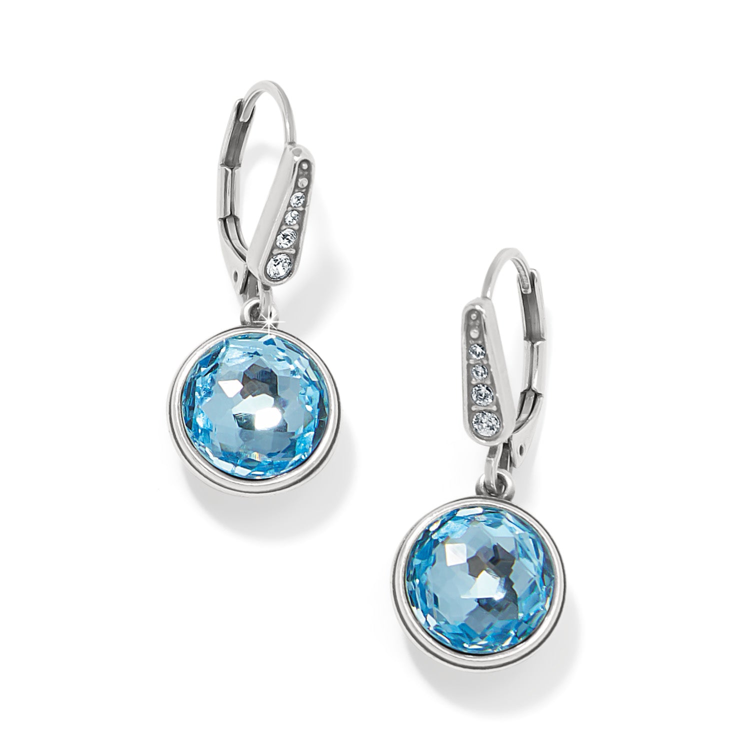 Meridian Aurora Leverback Earrings/aqua