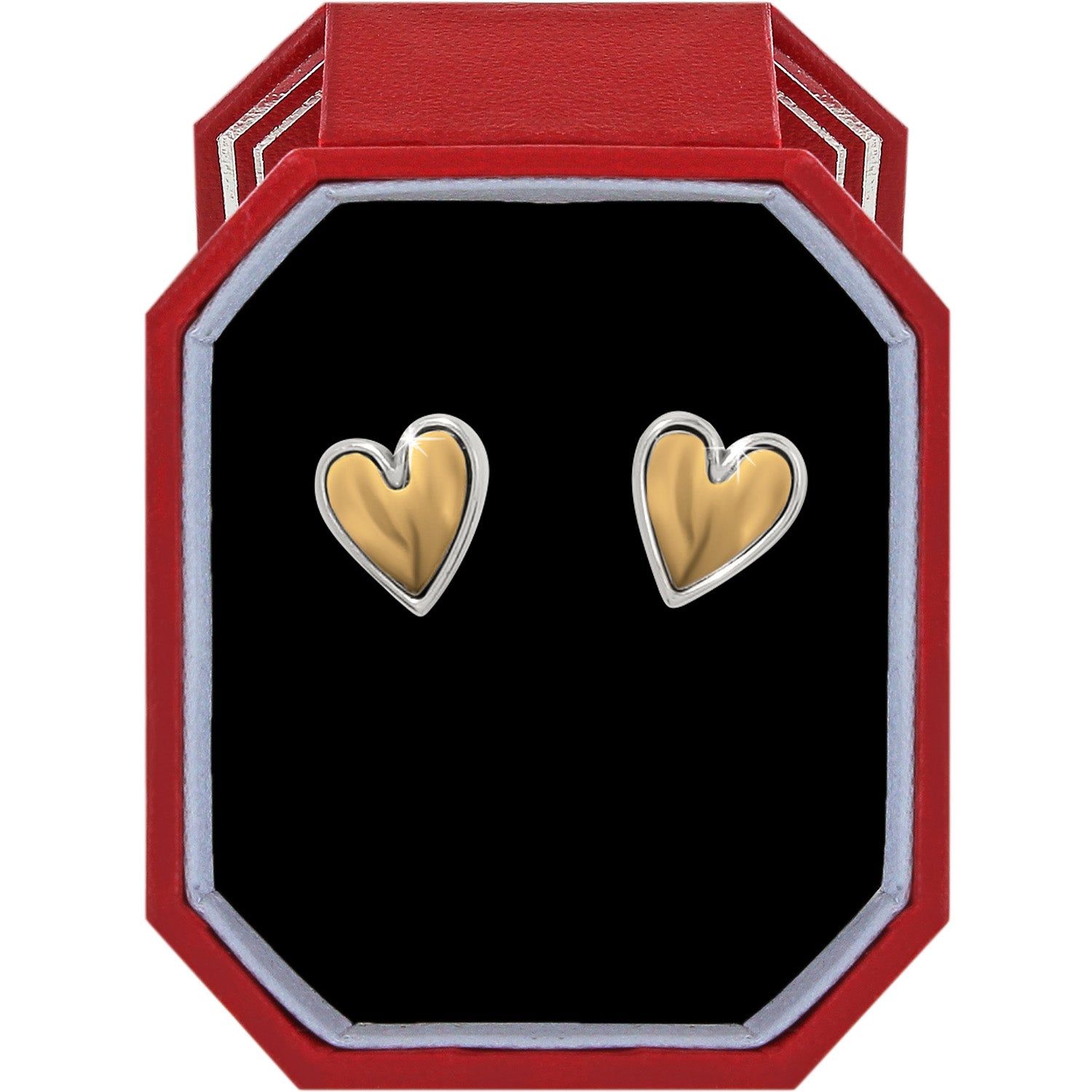 Cascade Heart Post Earrings Gift Box