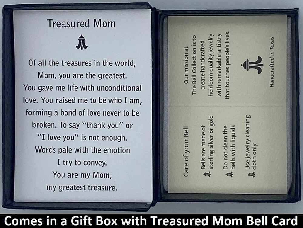 Treasured Mom Charm Bell