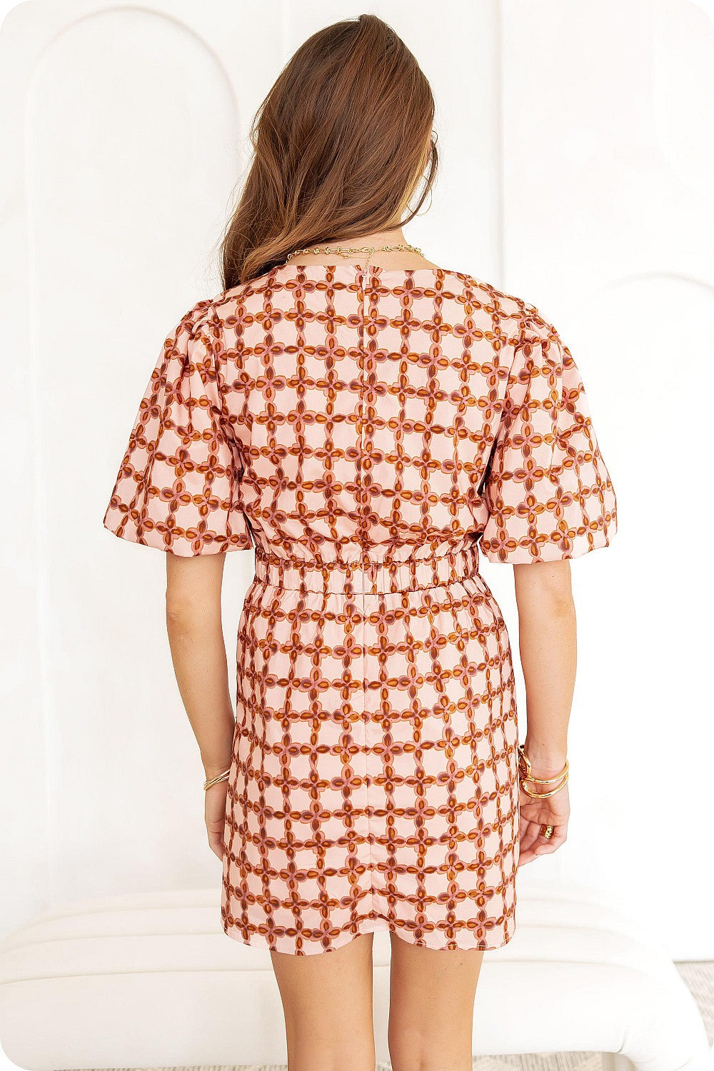 Blush Chain Reaction Mini Dress
