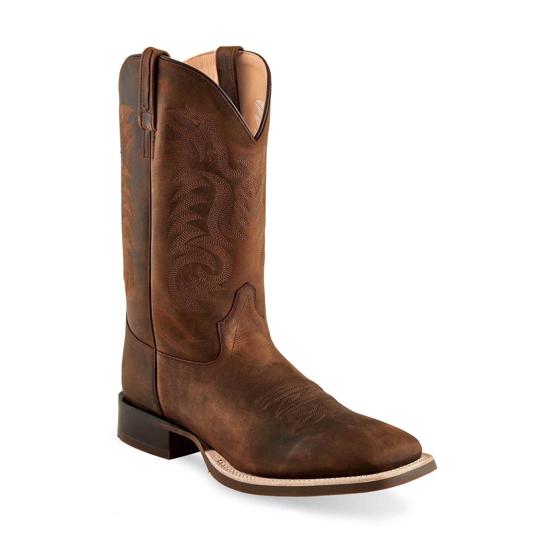 Men's Old West Broad Toe Square Boot